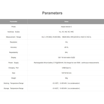 Universal Precise Leeb Hardness Tester Sclerometer